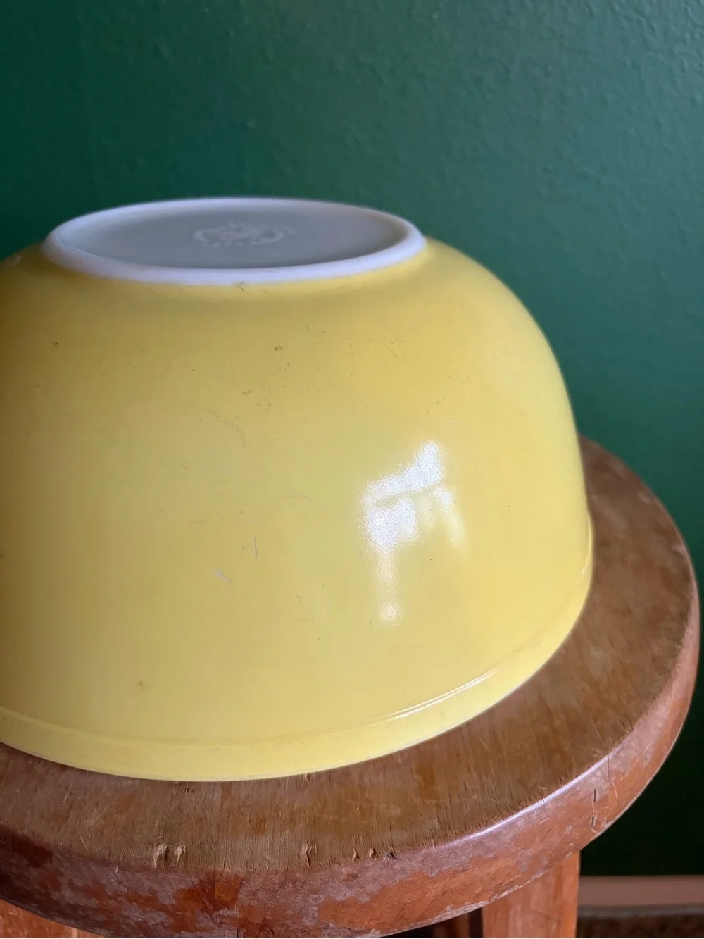 Vintage Pyrex 404 Nesting Bowl in Primary Yellow